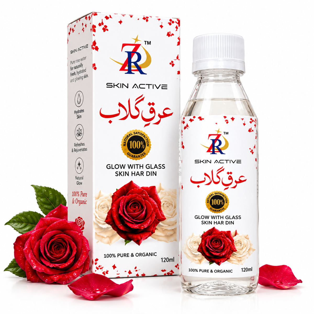 ZR Organic Rose Water – 120ml