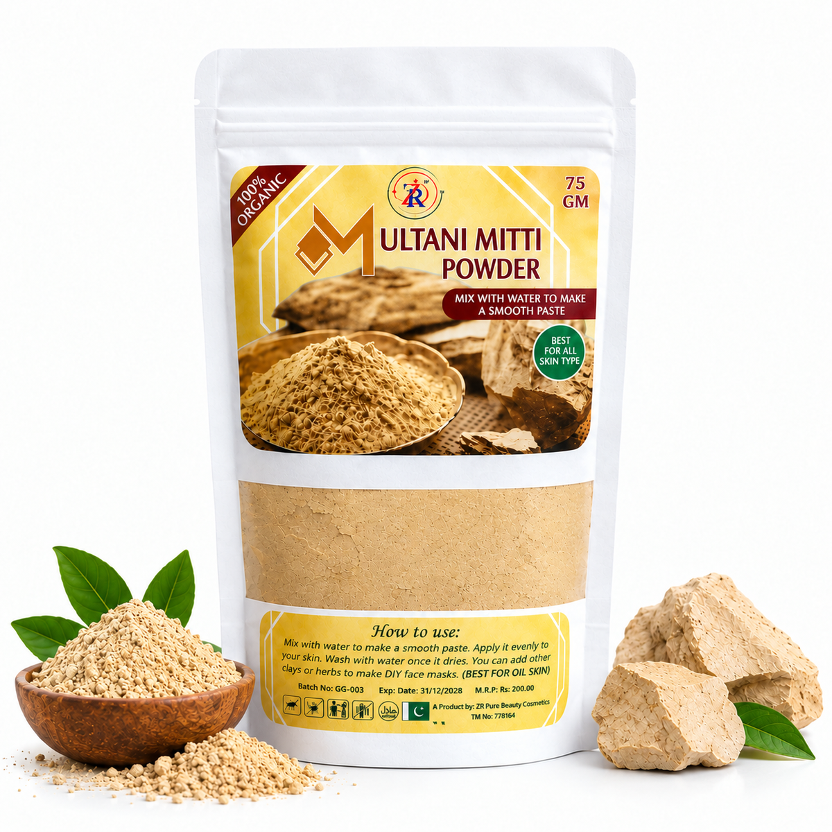 ZR Multani Mitti Powder 75 GM